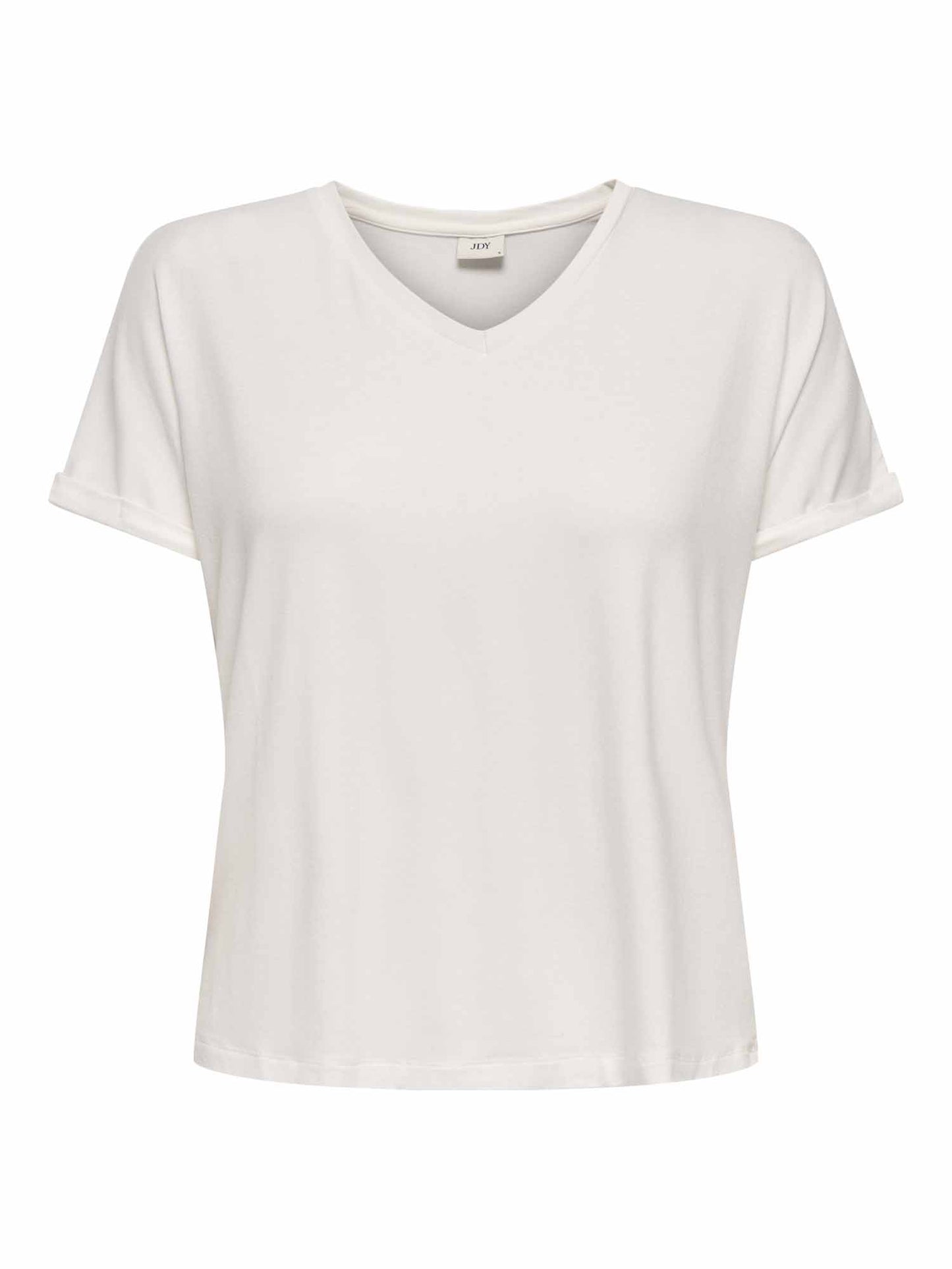 Jaqueline de Yong Sissy, t-shirt maniche corte da donna color crema