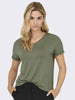 t-shirt-a-maniche-corte-jaqueline-de-yong-verde-da-donna