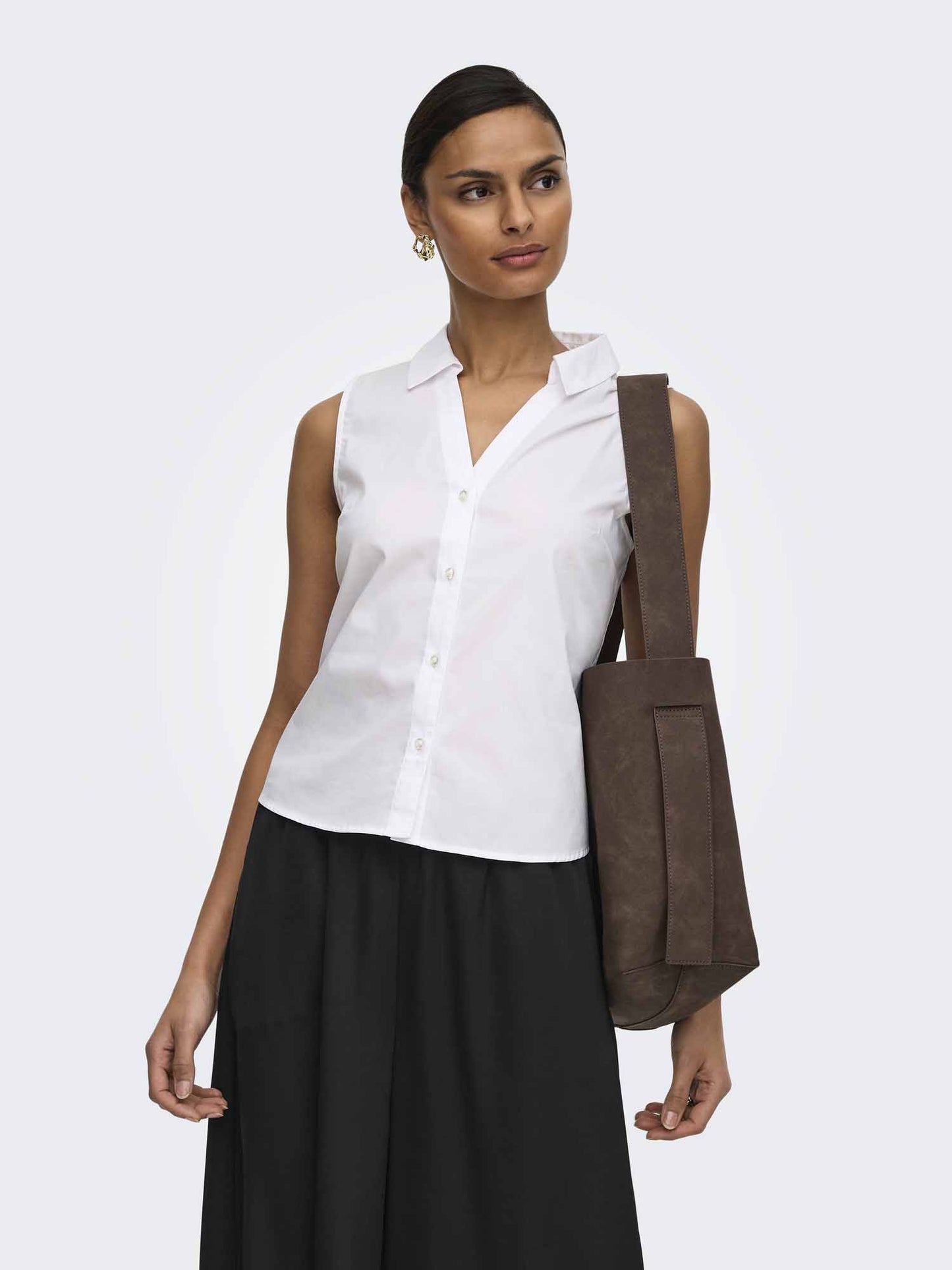 Camicia bianca da donna Jaqueline De Yong, stile fresco e versatile