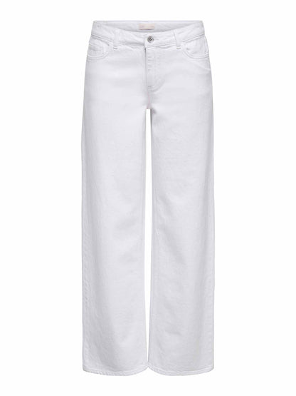 Jeans Katie da donna in denim bianco per un look casual e moderno