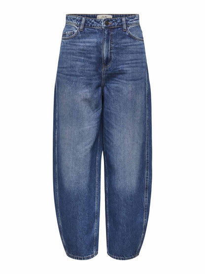 Jeans Susie Mid Waist Barrel in denim per donna