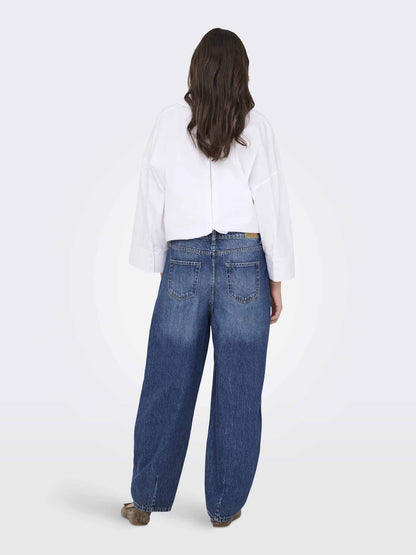 Jeans Susie Mid Waist Barrel in denim per donna