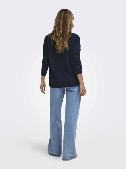 Jacqueline De Yong New Behave V, maglia da donna blu