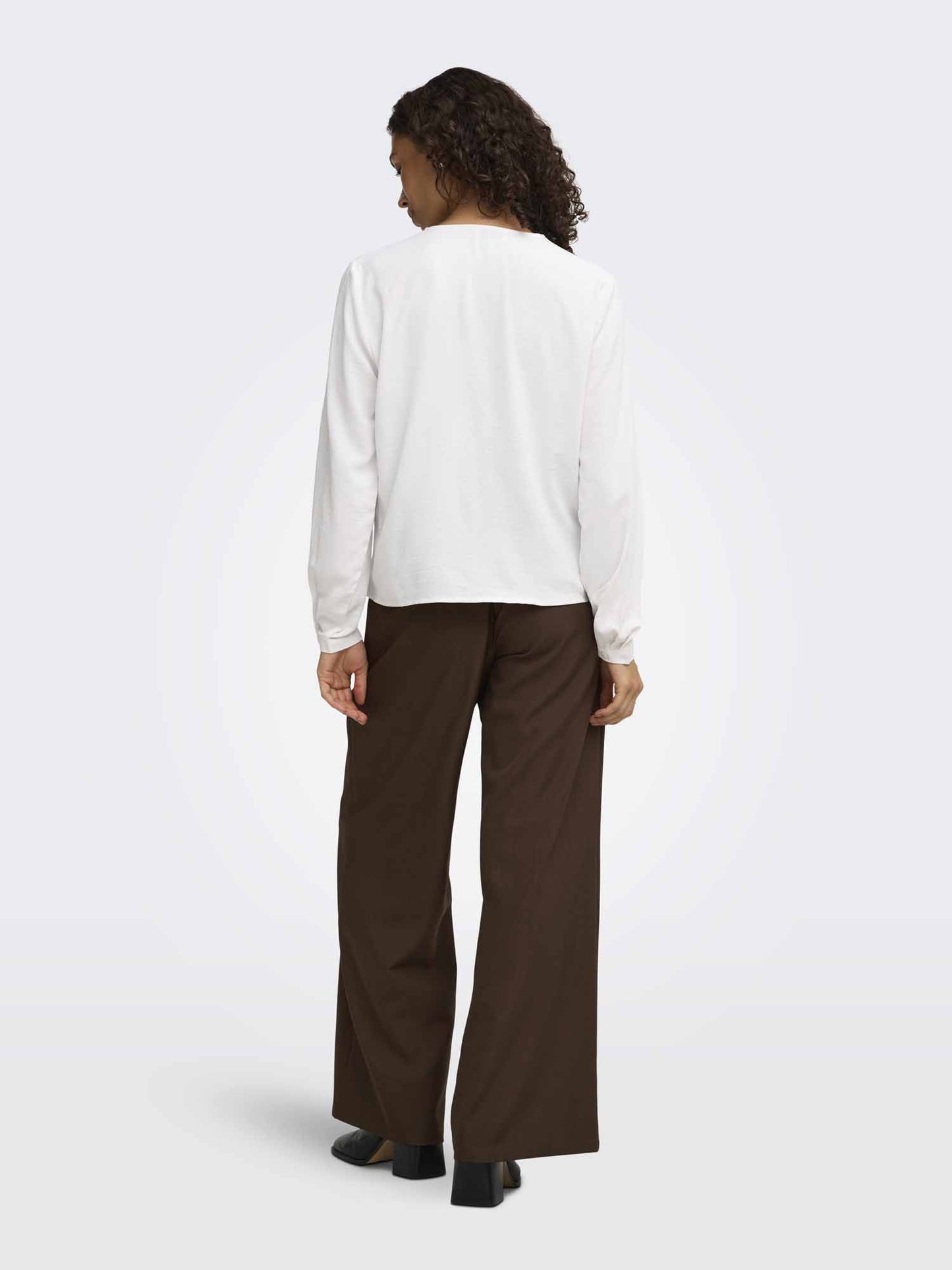 Jaqueline de Yong Jdy Aya, top / blusa da donna panna