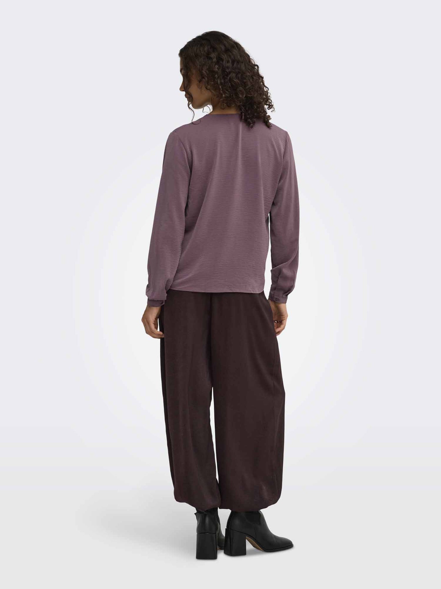 Jacqueline De Yong Aya, blusa da donna bordeaux