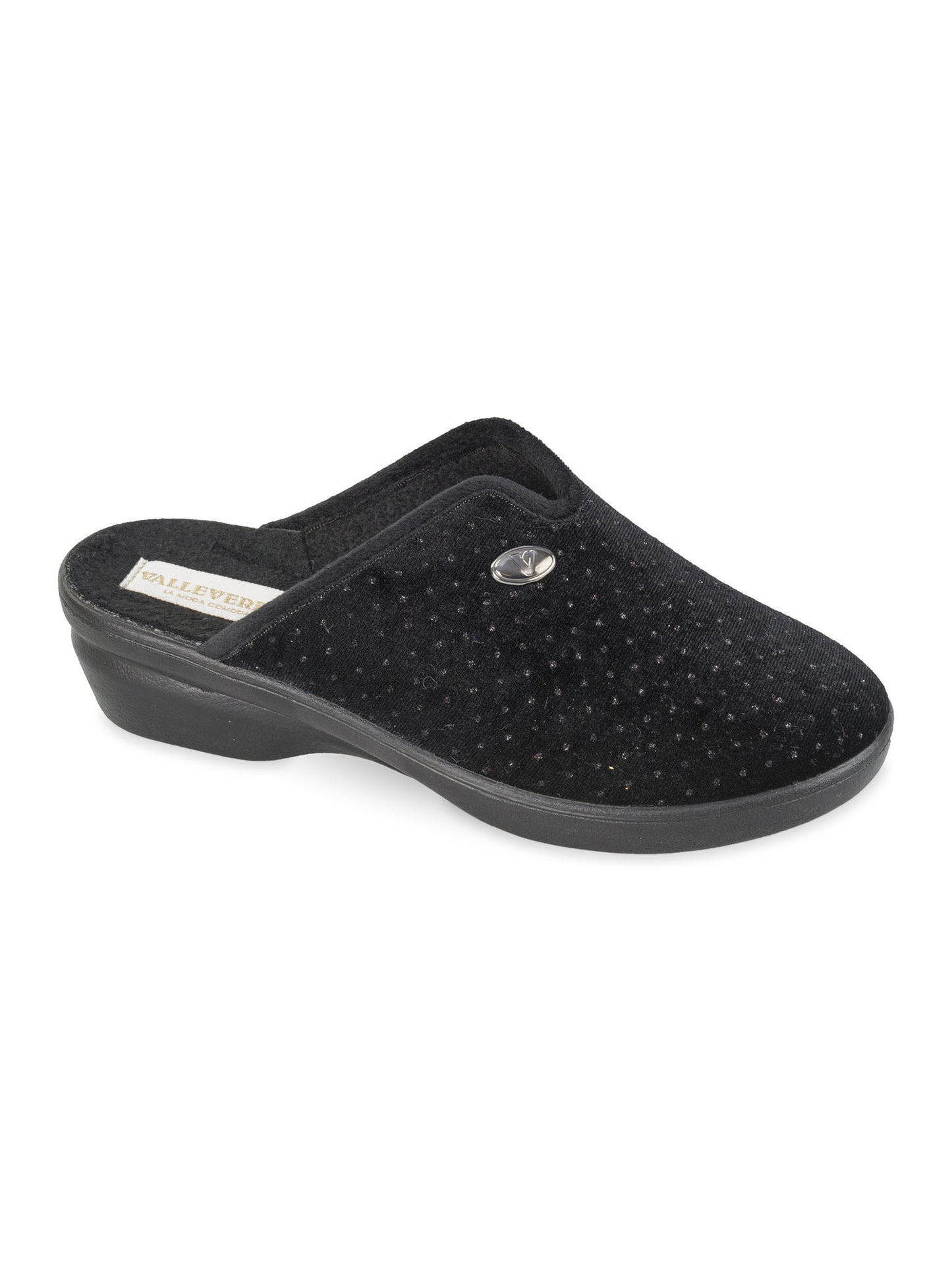 CIABATTA CON STRASS VALLEVERDE DONNA NERO