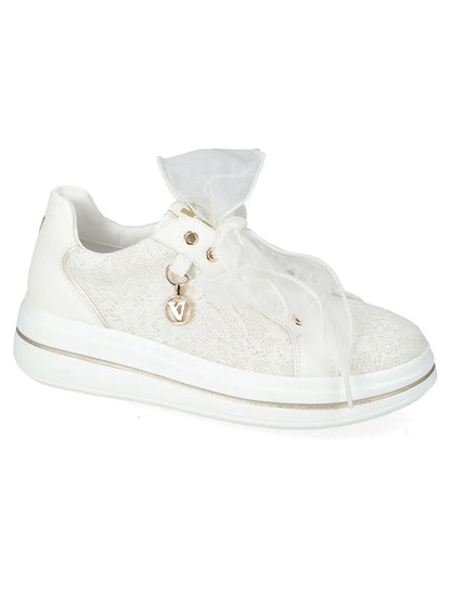 Sneakers Valleverde argento donna con dettagli raffinati e comfort