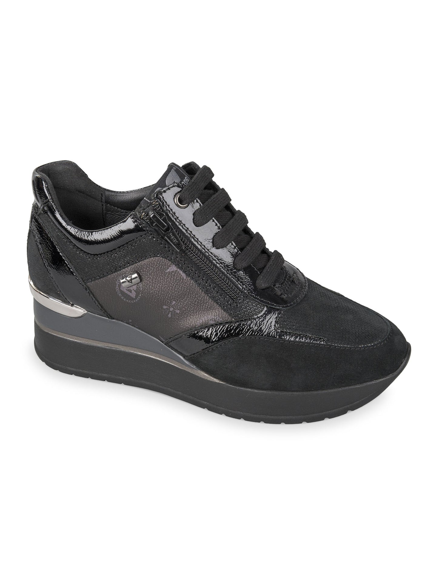 SNEAKERS CON ZEPPA VALLEVERDE DONNA NERO