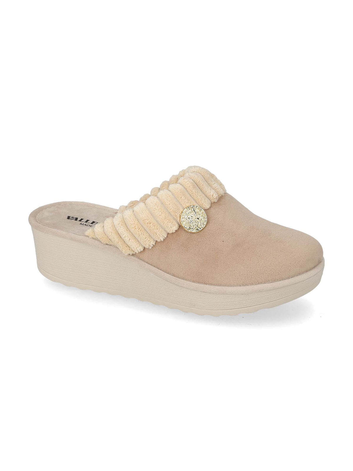 Valleverde 55201 1002, ciabatta da donna beige