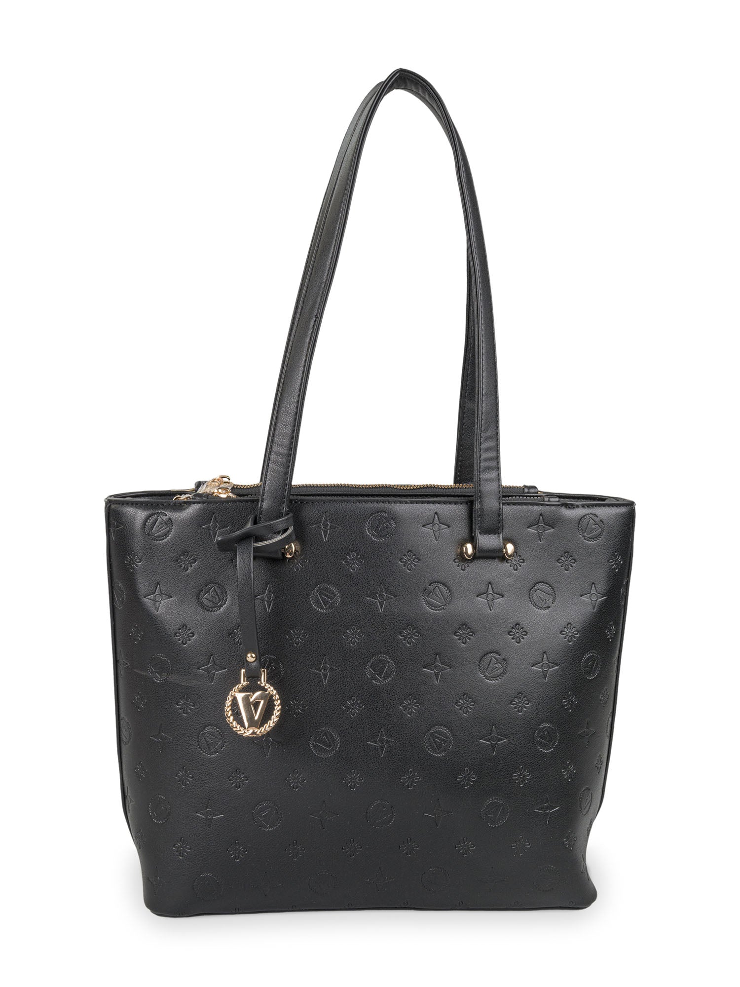 Borsa shopping donna Valleverde nera elegante e capiente