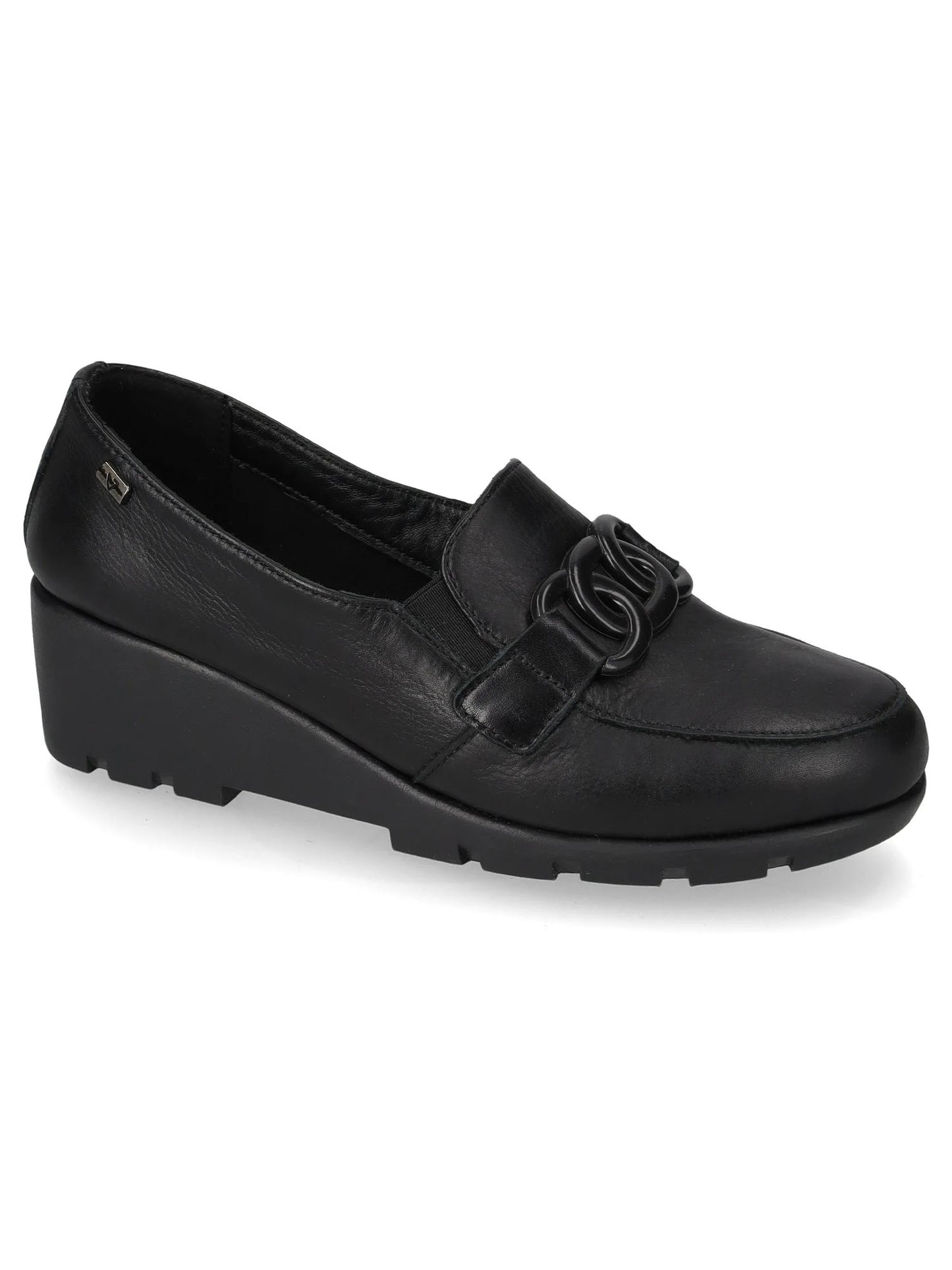 MOCASSINO CON ZEPPA VALLEVERDE DONNA NERO