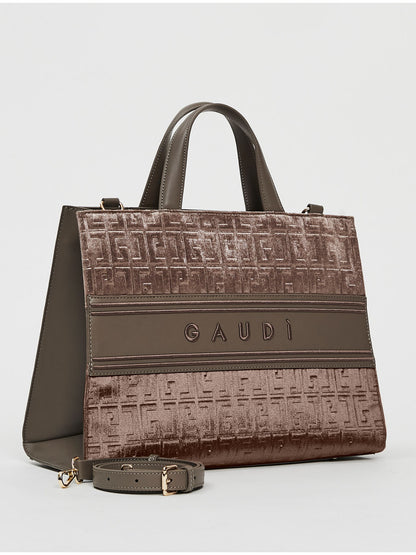 BORSA ADA VELUR GAUDI' DONNA TAUPE