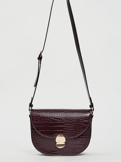 BORSA EVELYN COCCODRILLO GAUDI' VINO