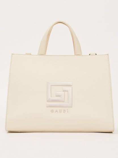 Gaudi' Emily, borsa a mano da donna in crema