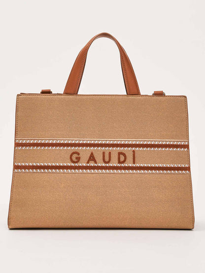 Borsa a mano Gaudì Emily Marine marrone da donna casual
