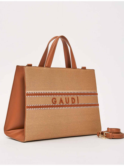 Borsa a mano Gaudì Emily Marine marrone da donna casual