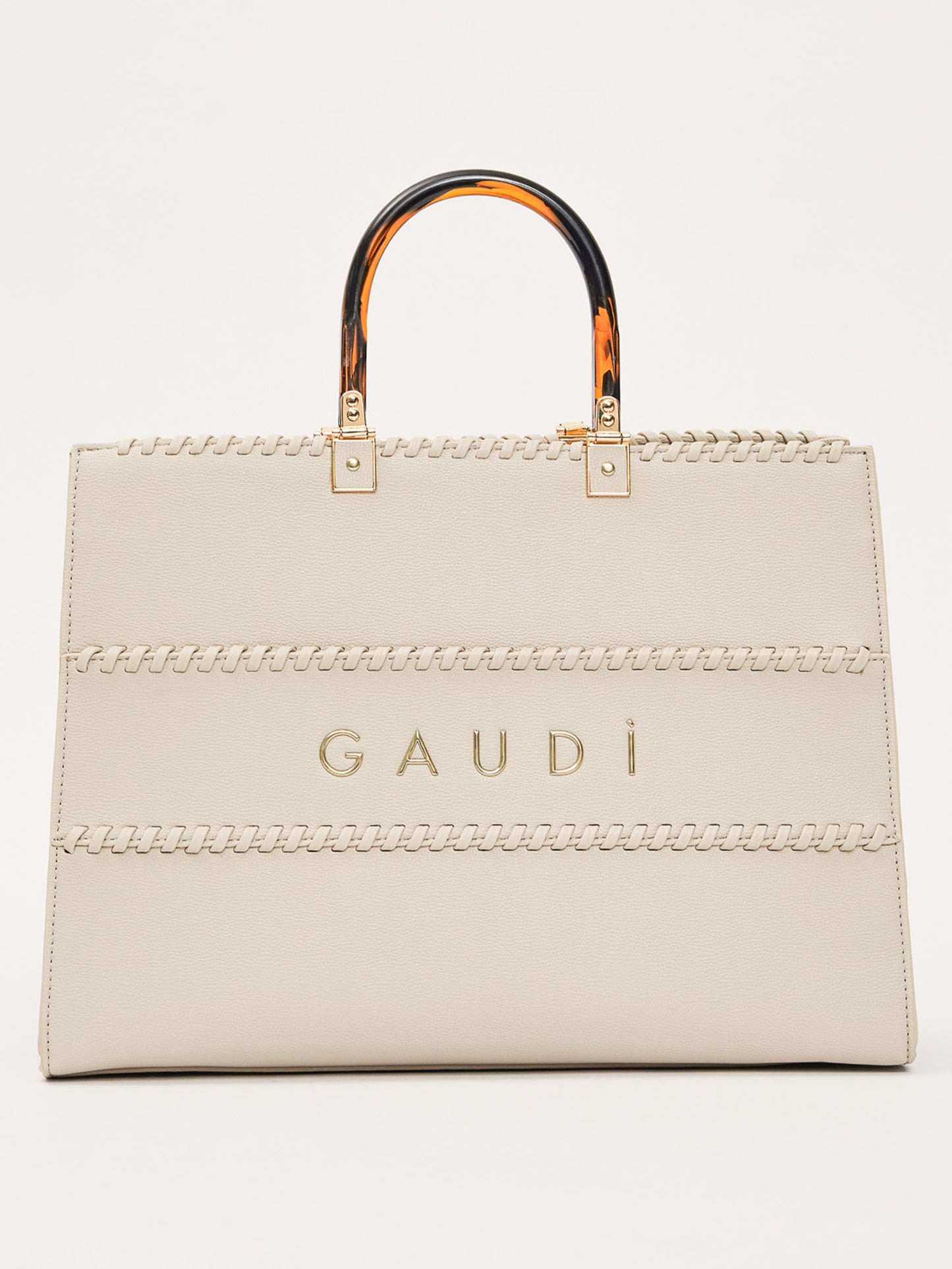 Gaudì Gemma, borsa a mano donna color crema elegante