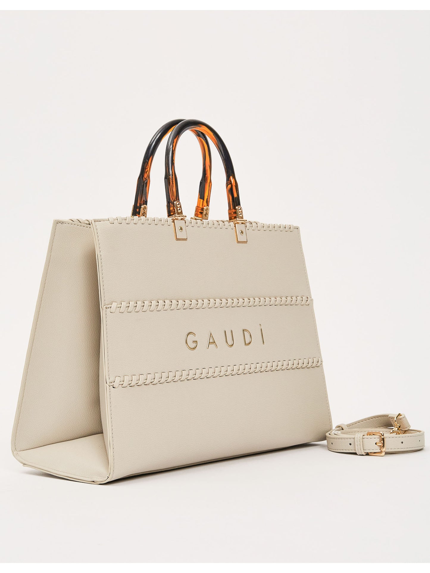Gaudì Gemma, borsa a mano donna color crema elegante