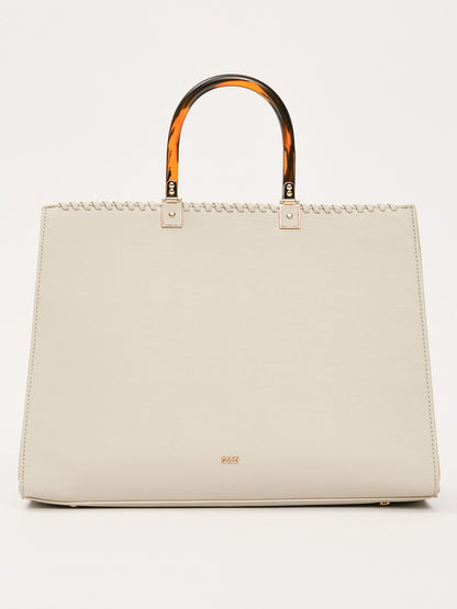 Gaudì Gemma, borsa a mano donna color crema elegante
