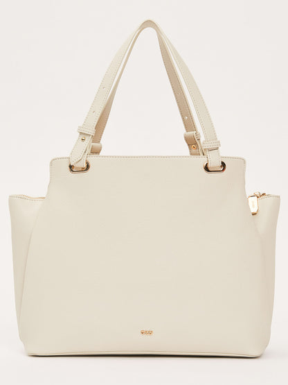 Gaudì Ginnie, borsa a mano donna color crema raffinata