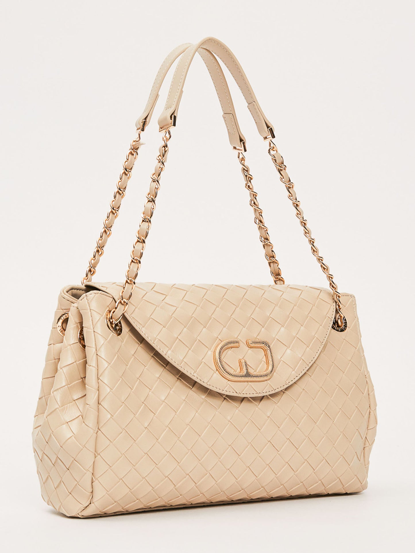 Gaudì Gaia, shopping bag donna color crema