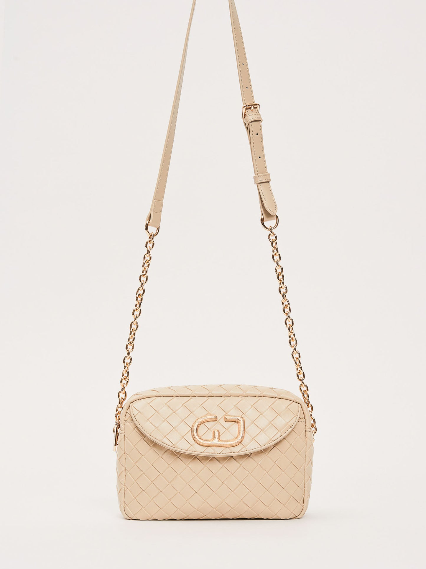 Gaudi' Gaia, borsa crossbody donna color crema