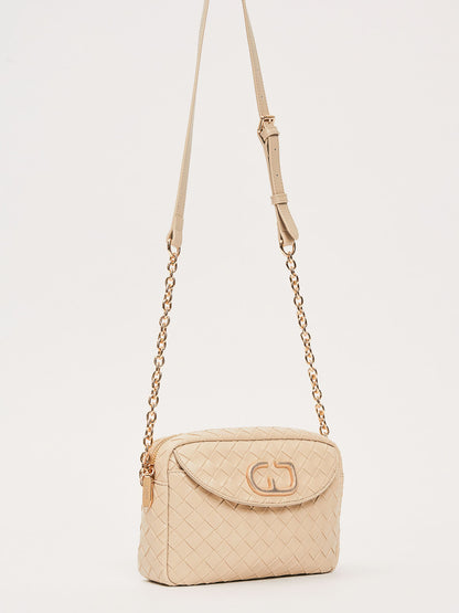 Gaudi' Gaia, borsa crossbody donna color crema