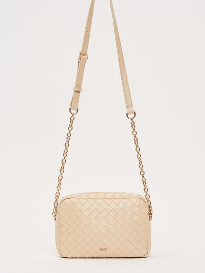 Gaudi' Gaia, borsa crossbody donna color crema