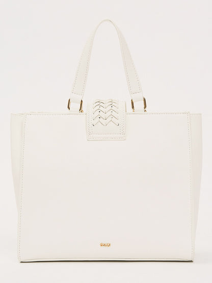 Gaudi' Glenda shopping bag bianca da donna elegante
