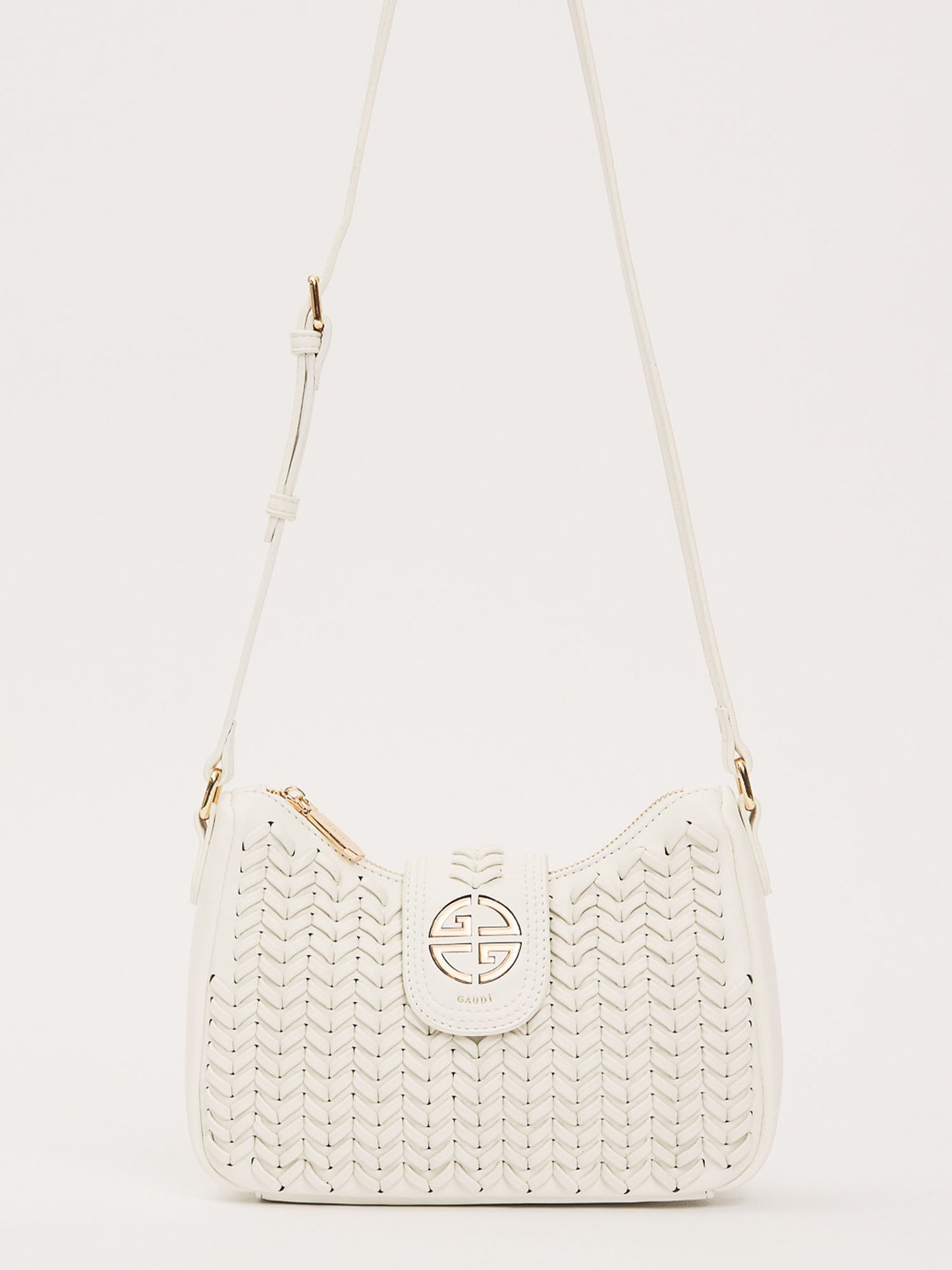 Gaudi' Glenda, borsa a tracolla da donna bianca elegante