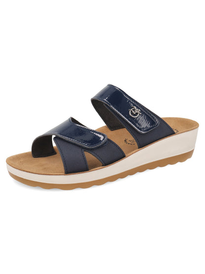Sandalo Fly Flot donna blu con doppio strappo regolabile