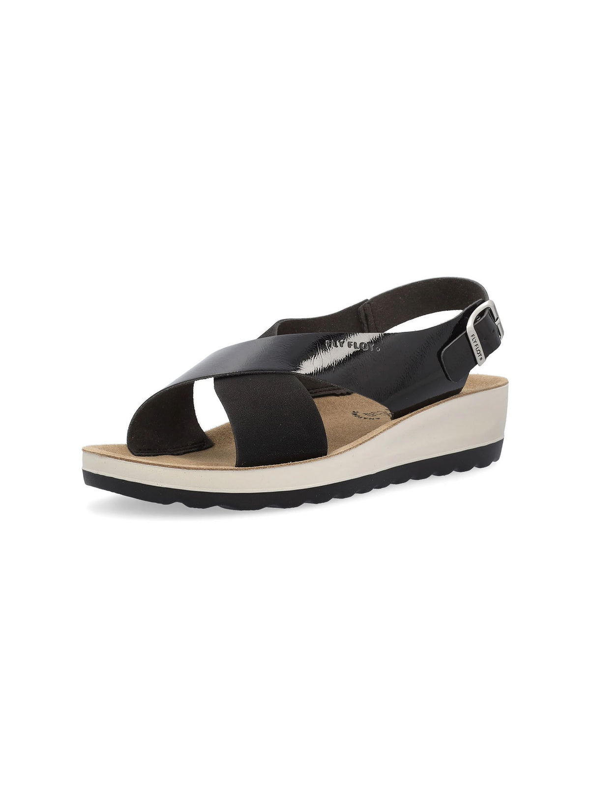 Fly flot sandalo basso da donna nero
