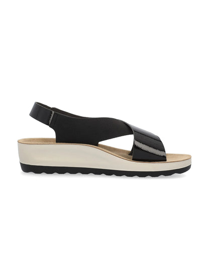 Fly flot sandalo basso da donna nero