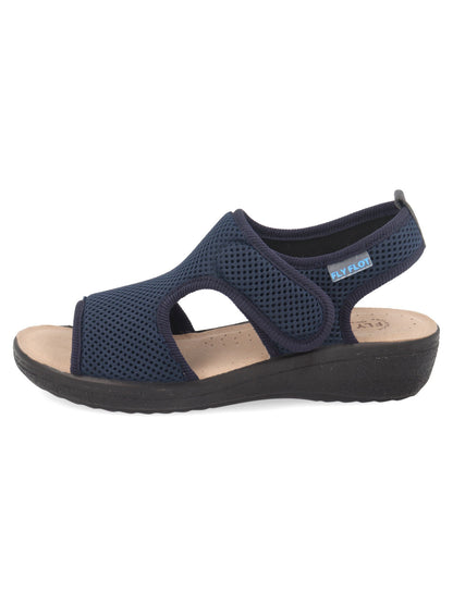 Fly Flot ciabatta chiusa da donna blu, leggera e confortevole