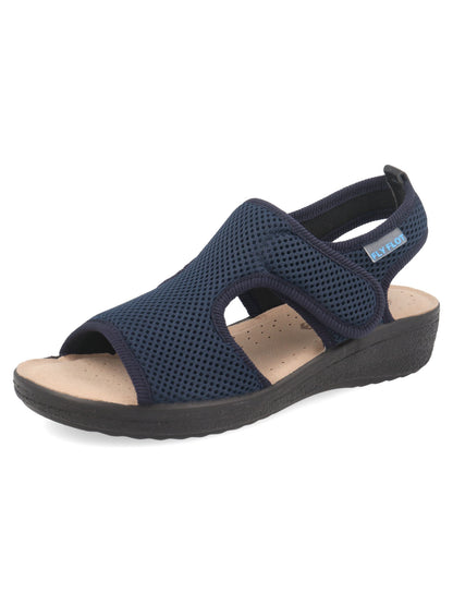 Fly Flot ciabatta chiusa da donna blu, leggera e confortevole