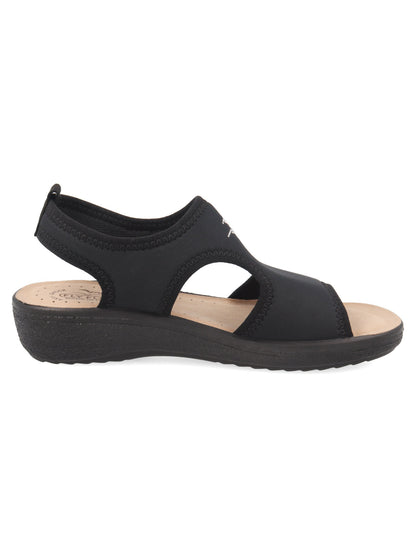 Fly Flot 55 E71 LA 2003, ciabatta chiusa comoda da donna nera