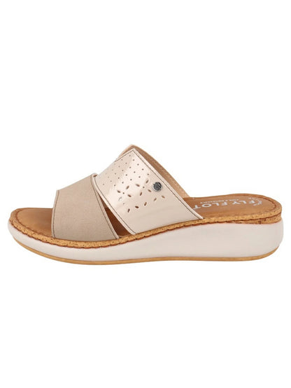 Sandalo Fly Flot beige donna comodo e leggero