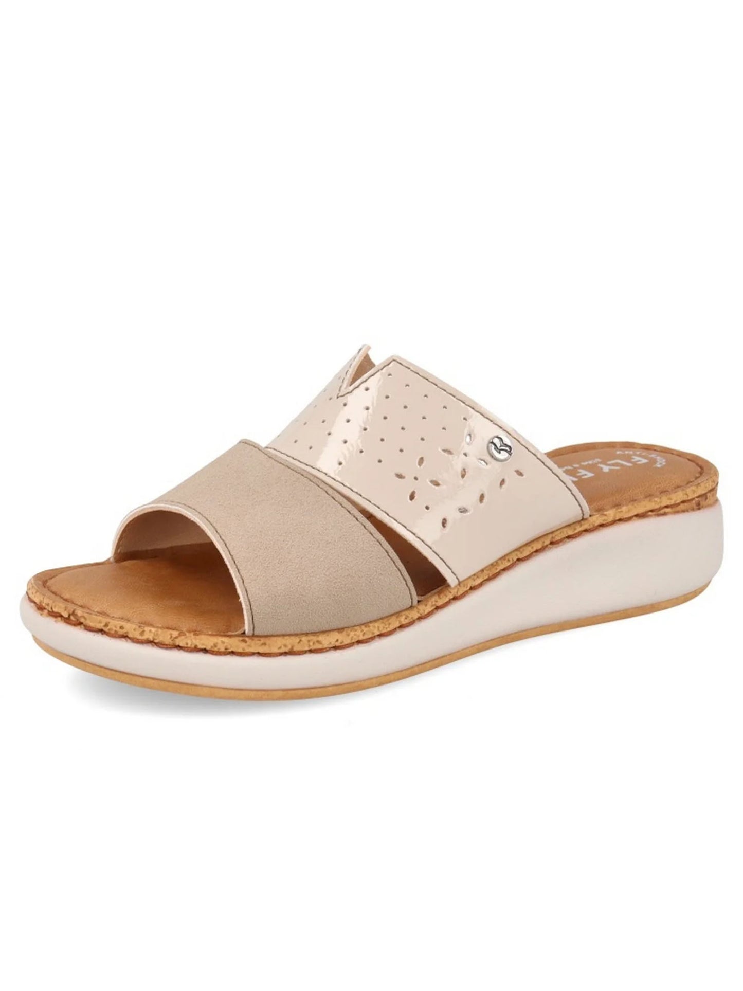 Sandalo Fly Flot beige donna comodo e leggero