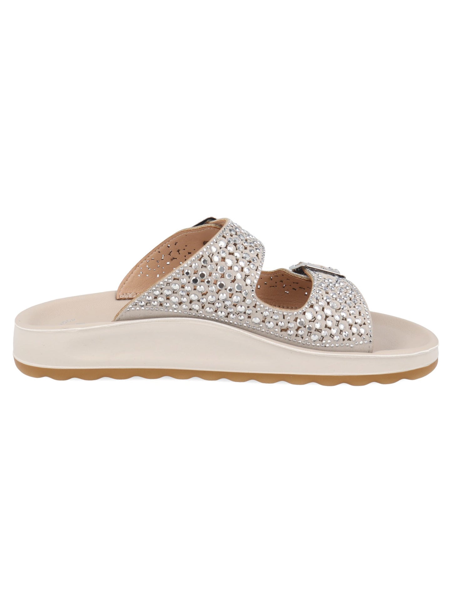 Sandalo Fly Flot donna in tessuto grigio, comfort e stile estivo