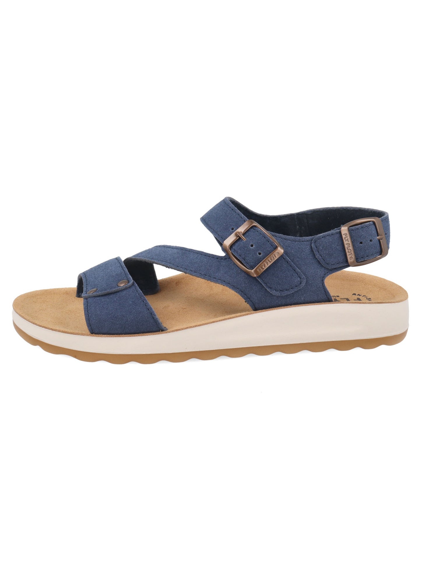 Sandali Fly Flot donna in materiale sintetico blu per uso quotidiano