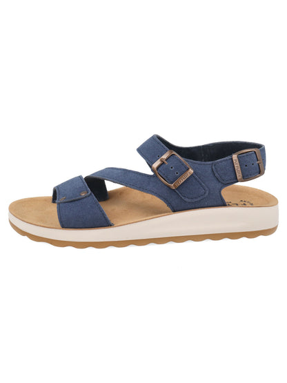 Sandali Fly Flot donna in materiale sintetico blu per uso quotidiano