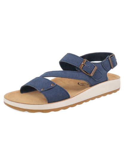 Sandali Fly Flot donna in materiale sintetico blu per uso quotidiano