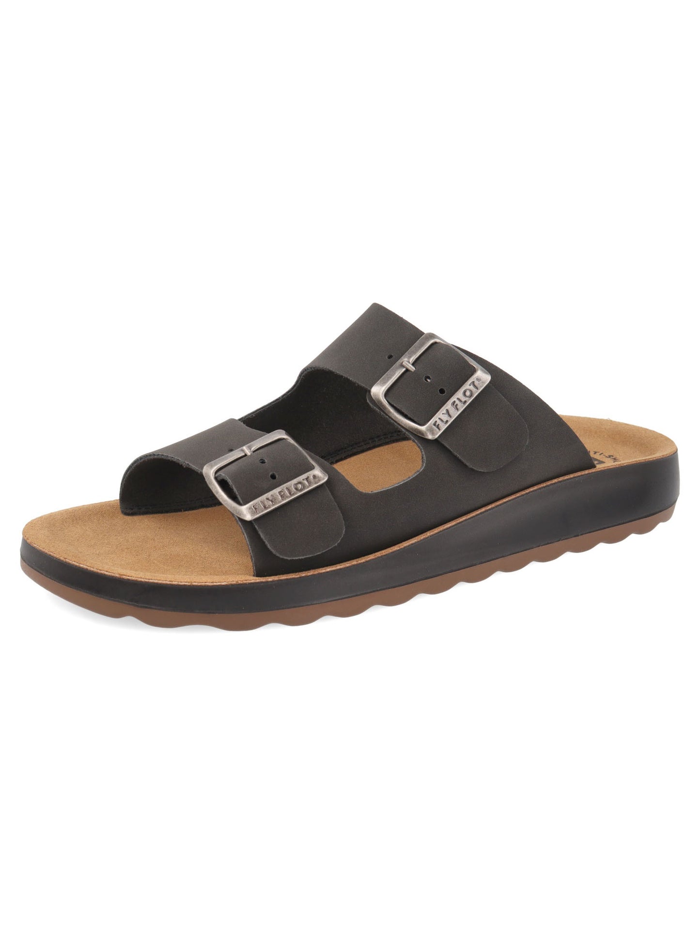 Sandali Fly Flot da uomo con fibbia regolabile in nero