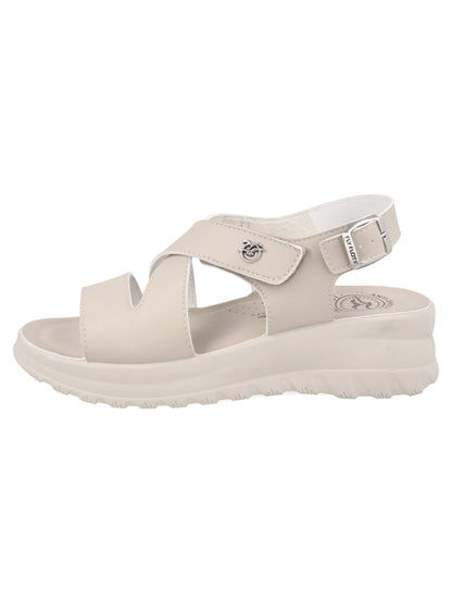 Sandali Fly Flot beige donna con soletta anatomica