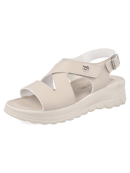 Sandali Fly Flot beige donna con soletta anatomica