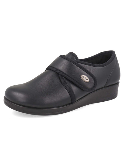 PANTOFOLA CHIUSA CON STRAPPO FLY FLOT DA DONNA NERO