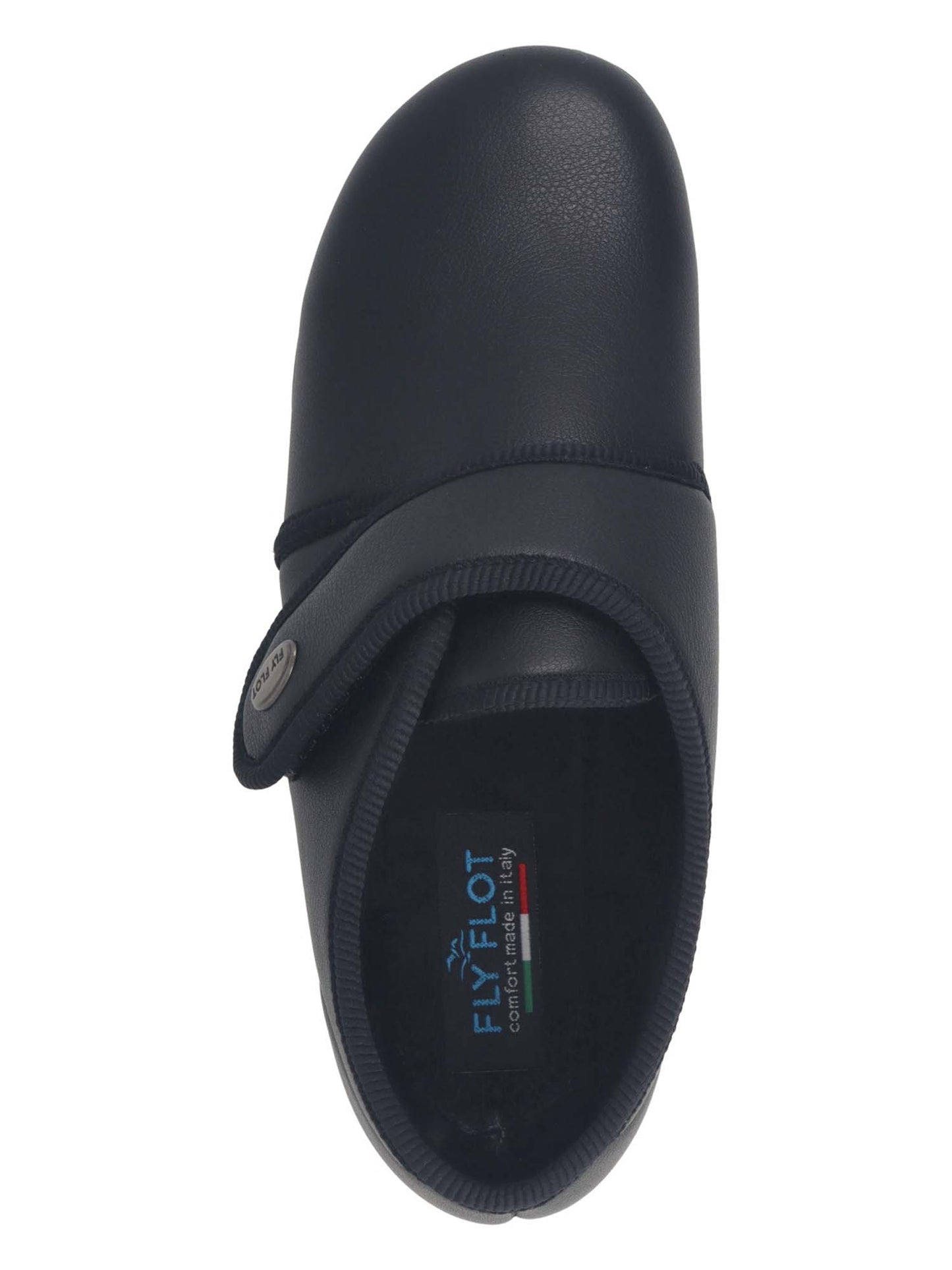 PANTOFOLA CHIUSA CON STRAPPO FLY FLOT DA DONNA NERO