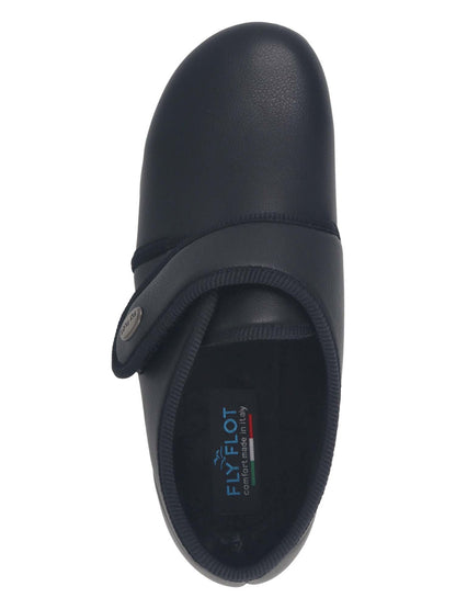 PANTOFOLA CHIUSA CON STRAPPO FLY FLOT DA DONNA NERO