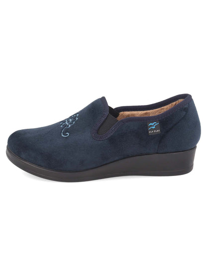 PANTOFOLA CHIUSA FLY FLOT DA DONNA BLU