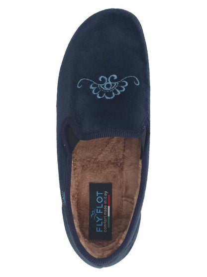 PANTOFOLA CHIUSA FLY FLOT DA DONNA BLU